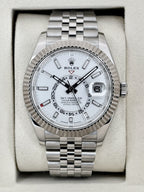 2026 Rolex Sky-Dweller 42mm 336934 Stainless Steel Jubilee White Dial