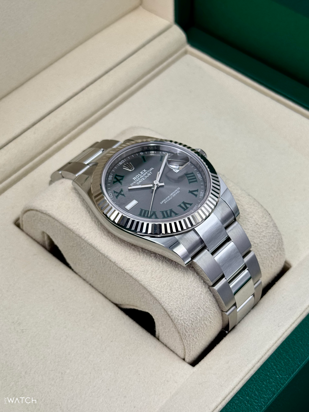NEW 2026 Rolex Datejust 41mm 126334 Stainless Steel Oyster Wimbledon Dial