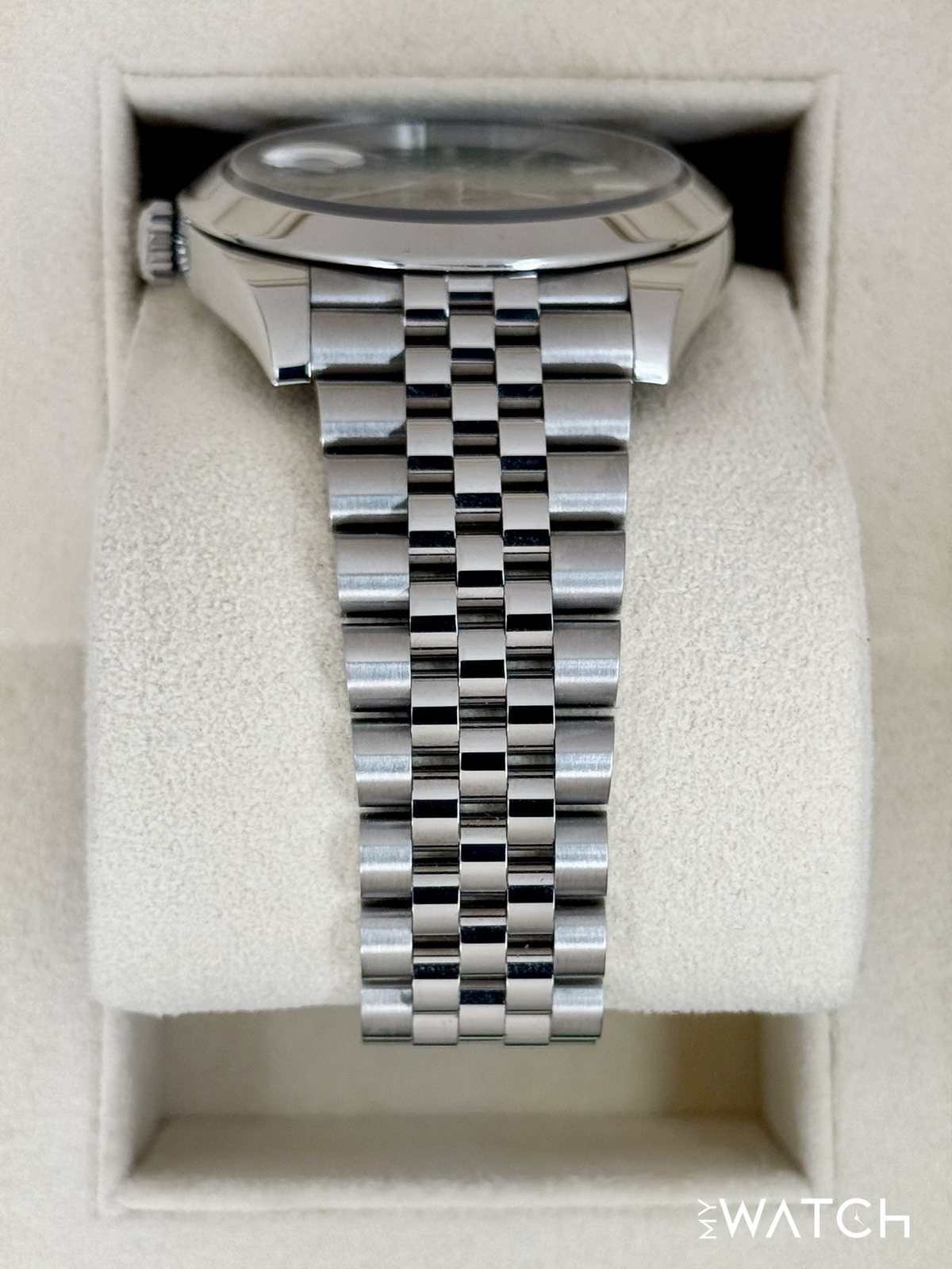 2023 Rolex Datejust 41mm 126300 Stainless Steel Jubilee Green Motif Dial