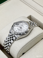 NEW 2025 Rolex Lady Datejust 28mm 279174 Stainless Steel Jubilee Silver Star Diamond Dial