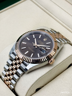 NEW 2026 Rolex Datejust 41mm 126331 Two-Tone Rose Gold Chocolate Dial (STICKERED)
