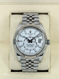 2025 Rolex Sky-Dweller 42mm 336934 Stainless Steel Jubilee White Dial