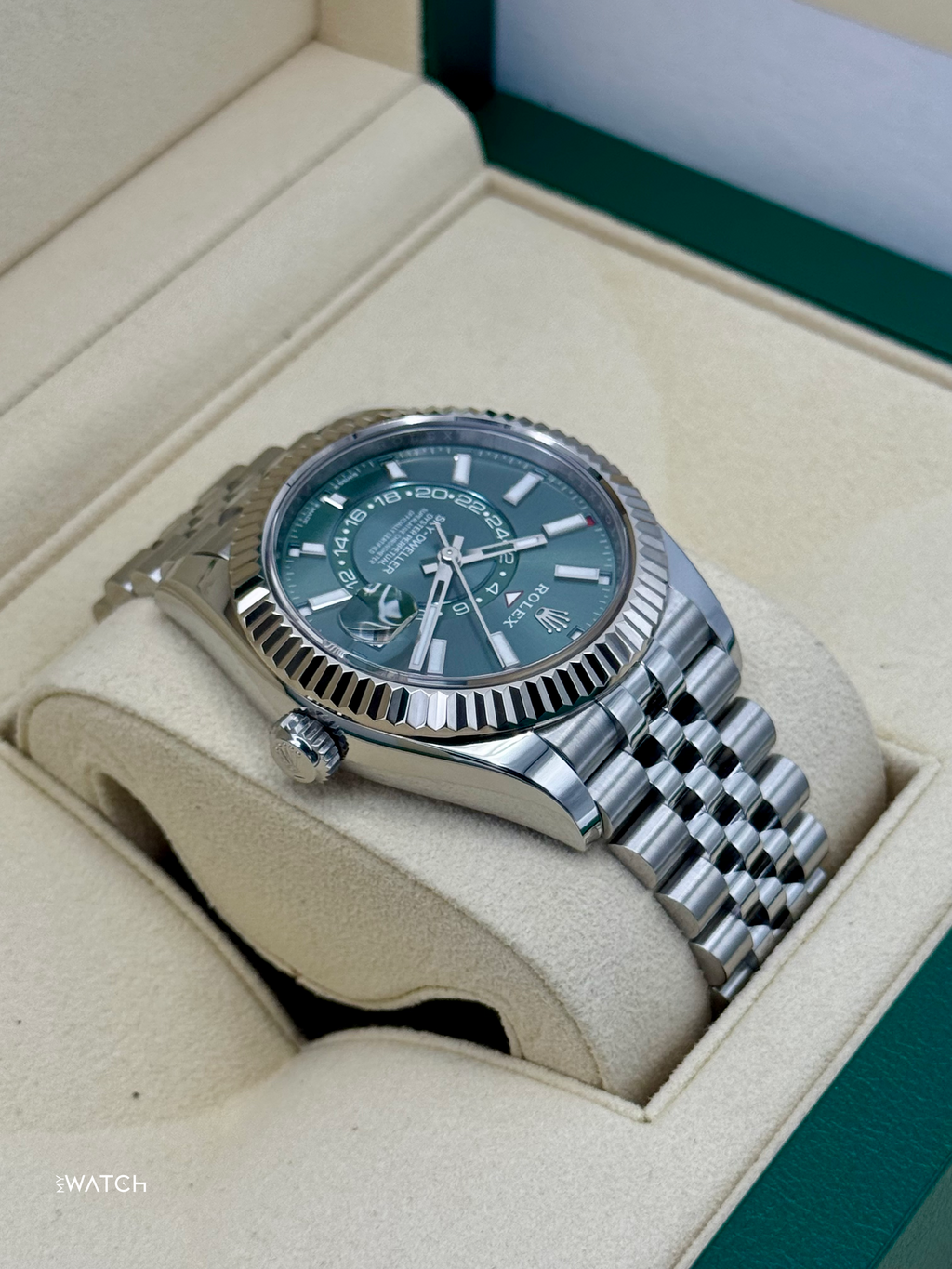 2025 Rolex Sky-Dweller 42mm 336934 Jubilee Green Dial