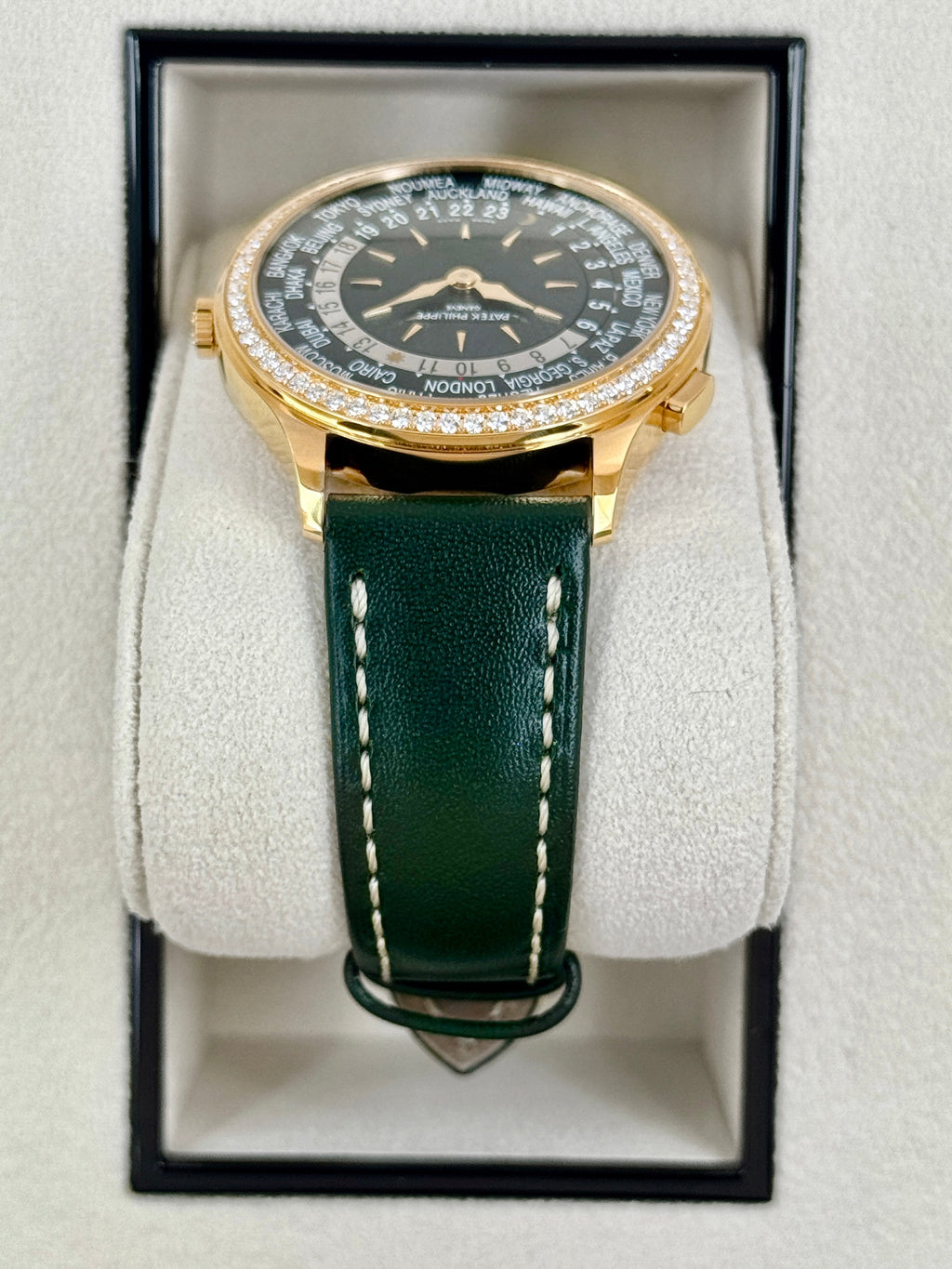 NEW 2026 Patek Philippe World Time Complications 36mm 7130R Rose Gold Green Dial