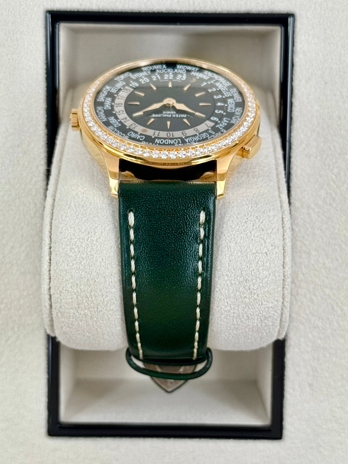 NEW 2026 Patek Philippe World Time Complications 36mm 7130R Rose Gold Green Dial
