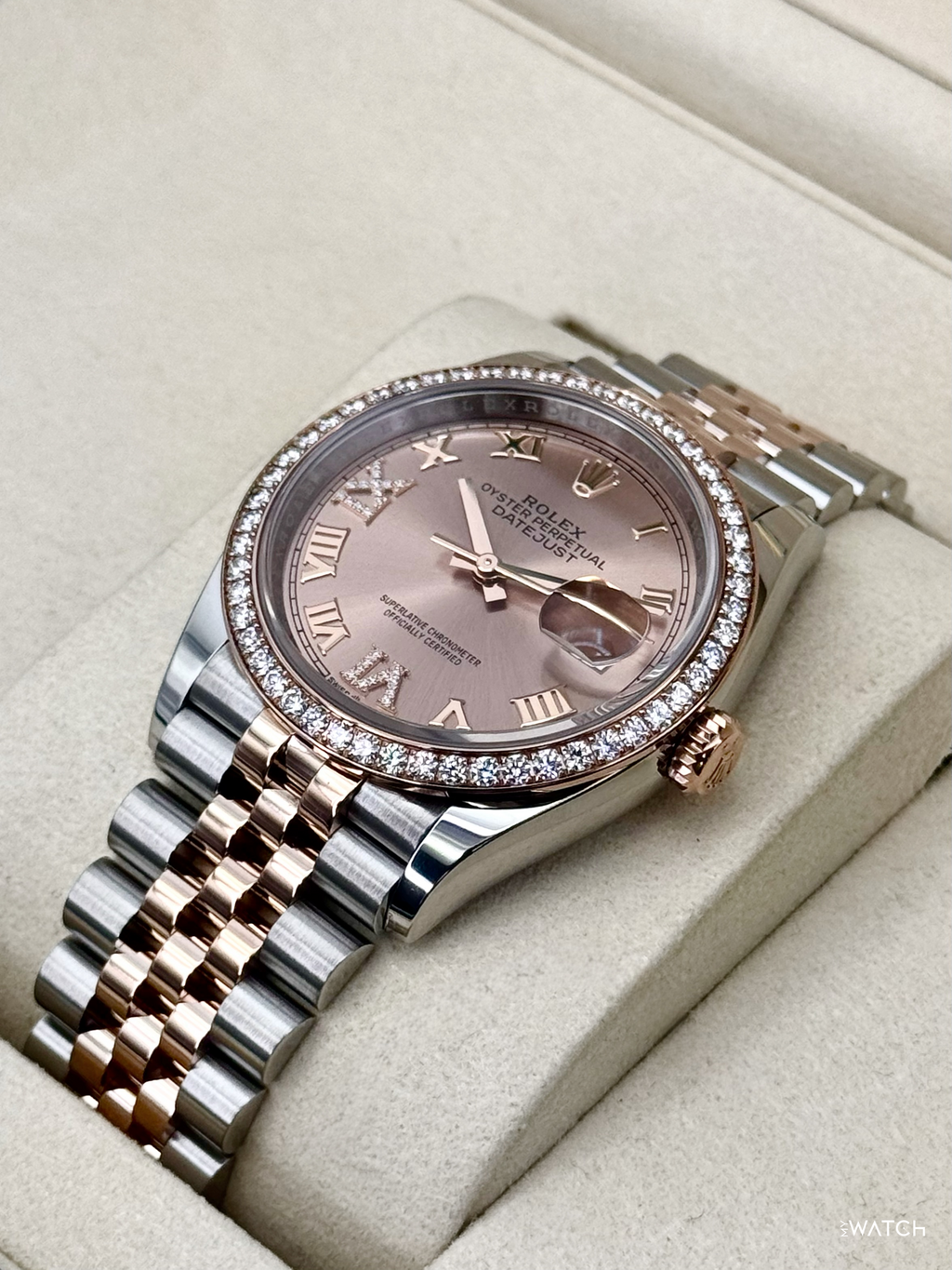 2025 Rolex Datejust 36mm 126281RBR Two-Tone Jubilee Pink Diamond Dial