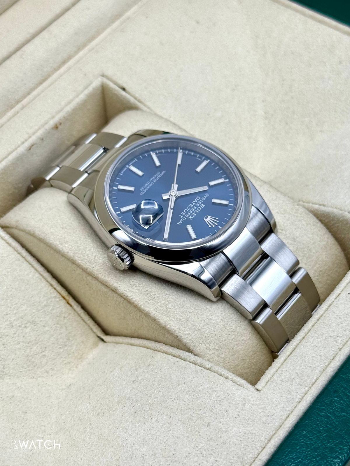 2020 Rolex Datejust 36mm 126200 Stainless Steel Oyster Blue Dial
