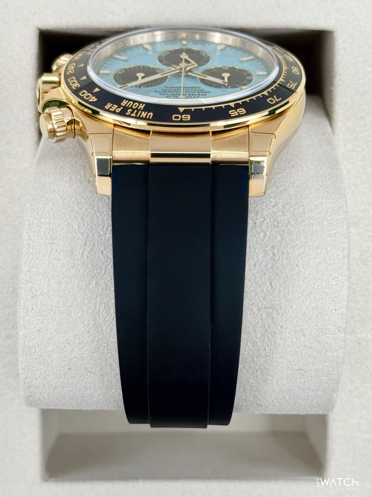 NEW 2026 Rolex Daytona 40mm 126518LN Yellow Gold Oysterflex Turquoise Dial (STICKERED)