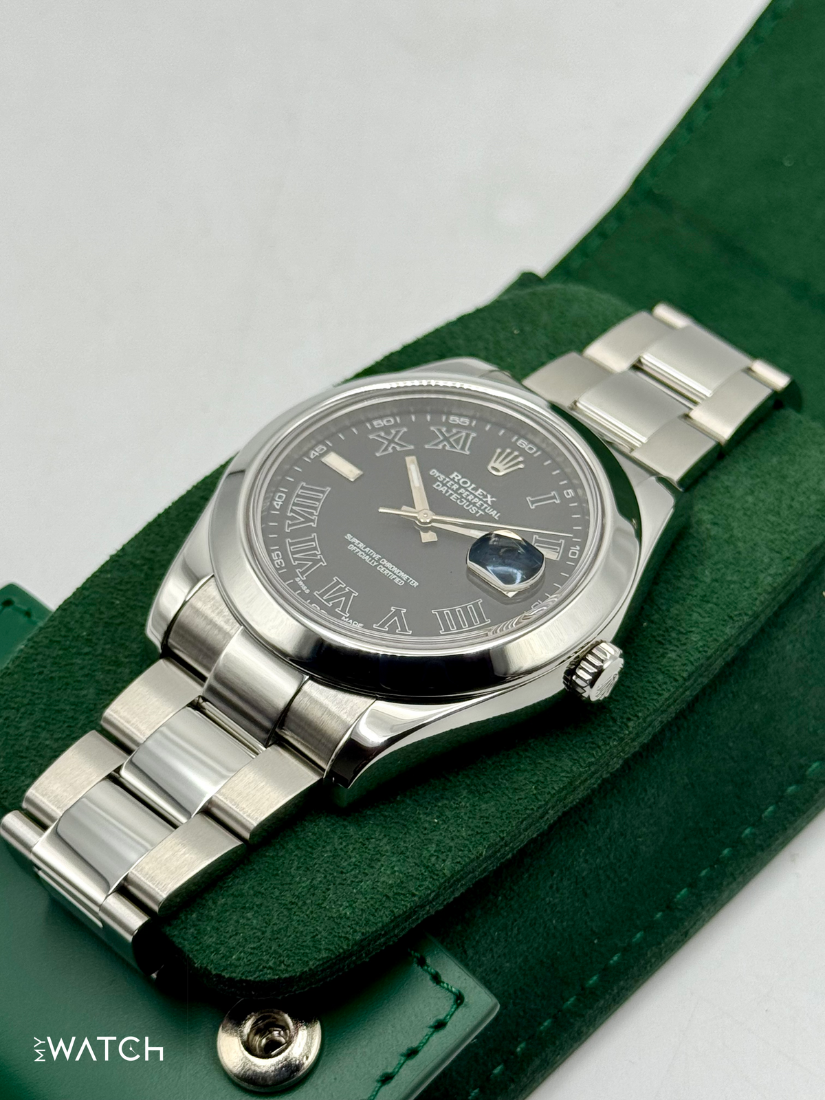 2025 CPO Rolex Datejust II 41mm 116300 Stainless Steel Oyster Black Dial