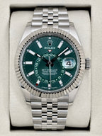 NEW 2026 Rolex Sky-Dweller 42mm 336934 Jubilee Green Dial (NEW STYLE CARD)