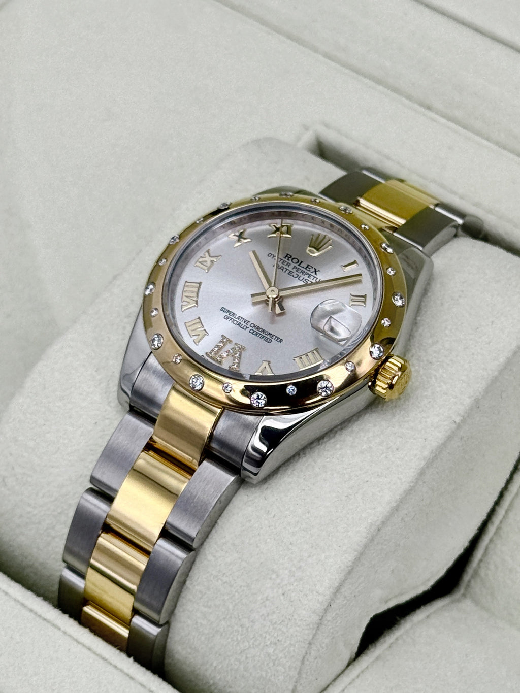 2011 Rolex Datejust 31mm 178343 Two-Tone Oyster Silver Dial