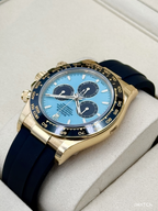 NEW 2026 Rolex Daytona 40mm 126518LN Yellow Gold Oysterflex Turquoise Dial (STICKERED)