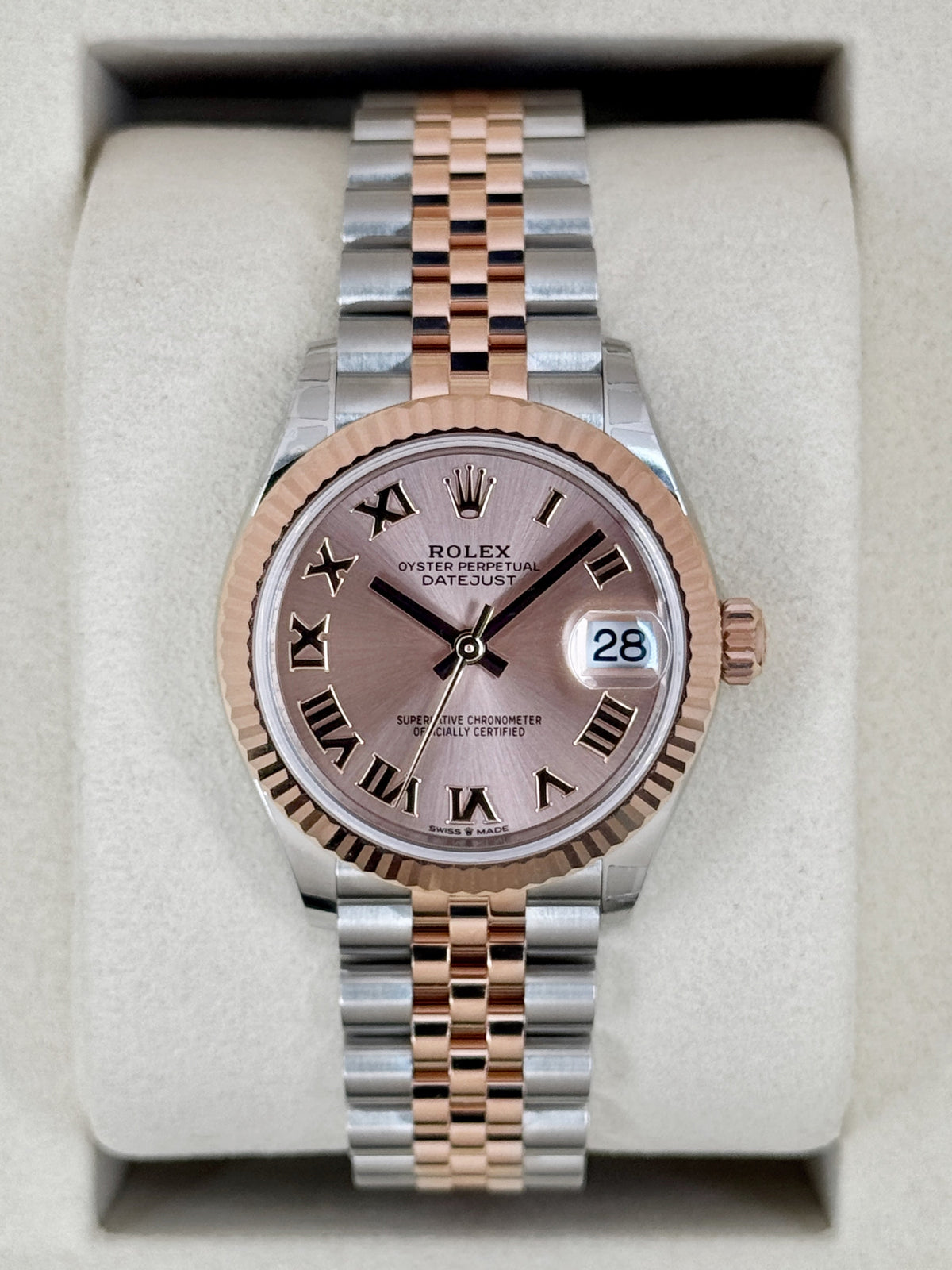 NEW 2026 Rolex Ladies Datejust 31mm 278271 Two-Tone Jubilee Pink Dial