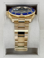2022 Rolex Submariner "Bluesy" 41mm 126618LB Yellow Gold Blue Dial
