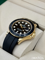 2023 Rolex Yacht-Master 42mm 226658 Gold Oysterflex Black Dial
