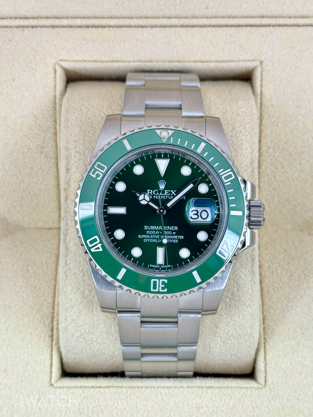 2015 Rolex Submariner “Hulk” 40mm 116610LV Green Dial