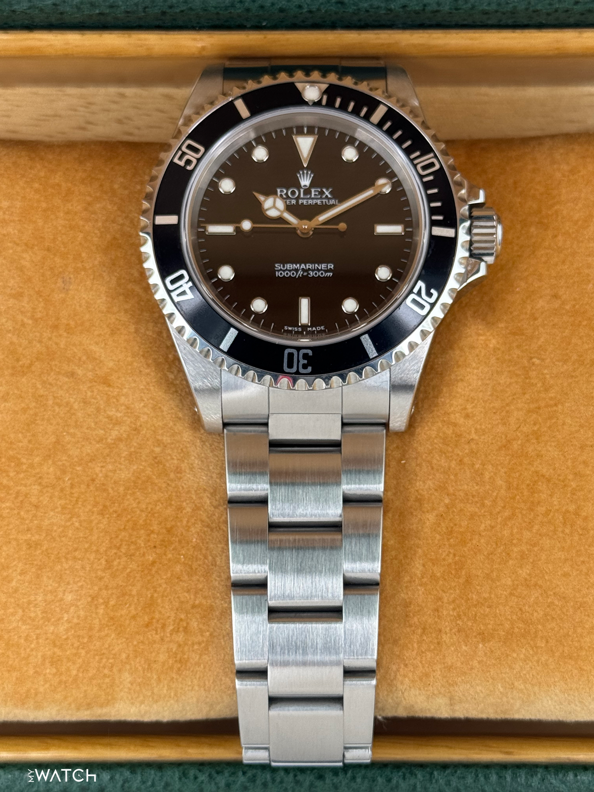 2001 Rolex Submariner 40mm 14060M Stainless Steel Two-Liner Black Dial