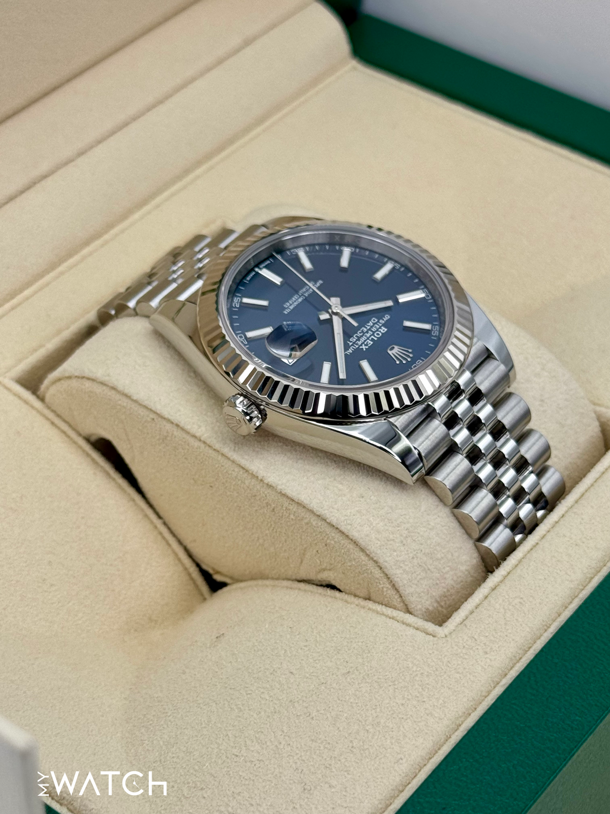 2022 Rolex Datejust 41mm 126334 Stainless Steel Jubilee Blue Dial