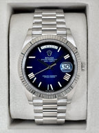 2025 Rolex Day-Date 40mm 228239 Presidential Blue Ombre Dial