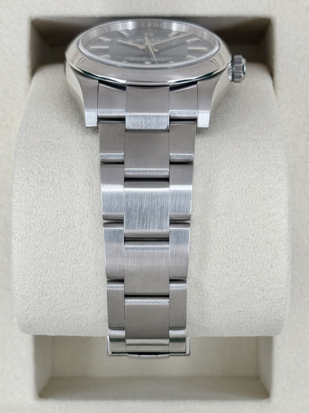 NEW 2026 Rolex Oyster Perpetual 34mm 124200 Stainless Steel Med Blue Dial