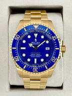 NEW 2026 Rolex Deepsea 44mm 136668LB 18K Yellow Gold Blue Dial
