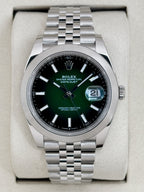 NEW 2026 Rolex Datejust 41mm 126300 Stainless Steel Jubilee Green Ombre Dial