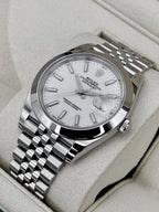 2024 Rolex Datejust 41mm 126300 Stainless Steel Jubilee White Dial