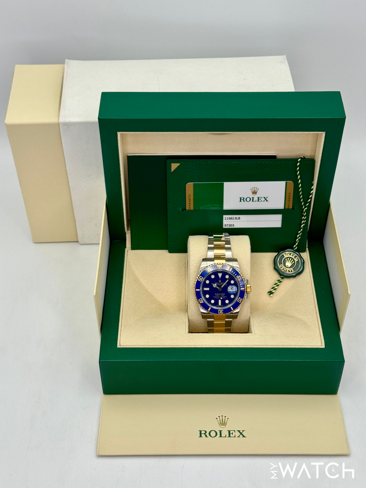 2019 Rolex Submariner "Bluesy" 40mm 116613LB Two-Tone Blue Dial