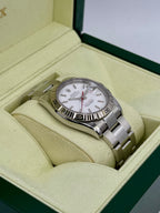 2005 Rolex Datejust Turn-O-Graph 36mm 116264 Oyster White Dial
