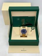 2022 Rolex Submariner "Bluesy" 41mm 126618LB Yellow Gold Blue Dial