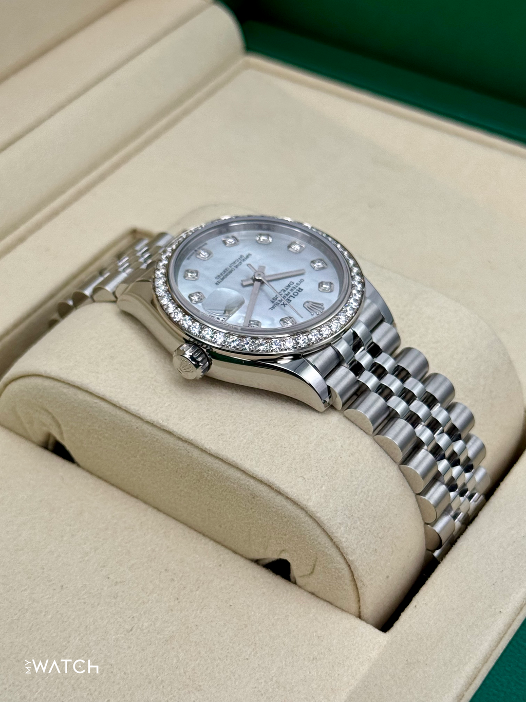 NEW 2025 Rolex Lady Datejust 31mm 278384RBR Jubilee MOP Diamond Dial