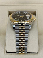 2023 Rolex Datejust 41mm 126333 Two-Tone Jubilee Black Stick Dial