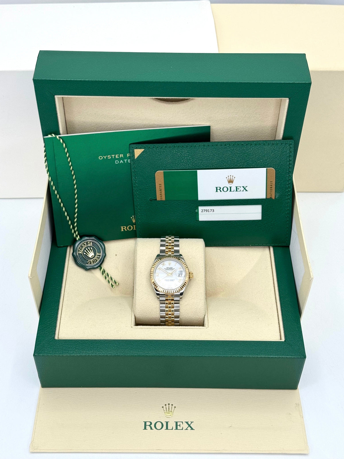 2017 Rolex Lady-Datejust 28mm 279173 Two-Tone Jubilee White Dial