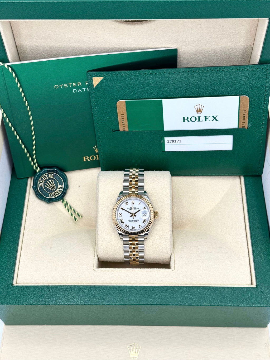 2017 Rolex Lady-Datejust 28mm 279173 Two-Tone Jubilee White Dial