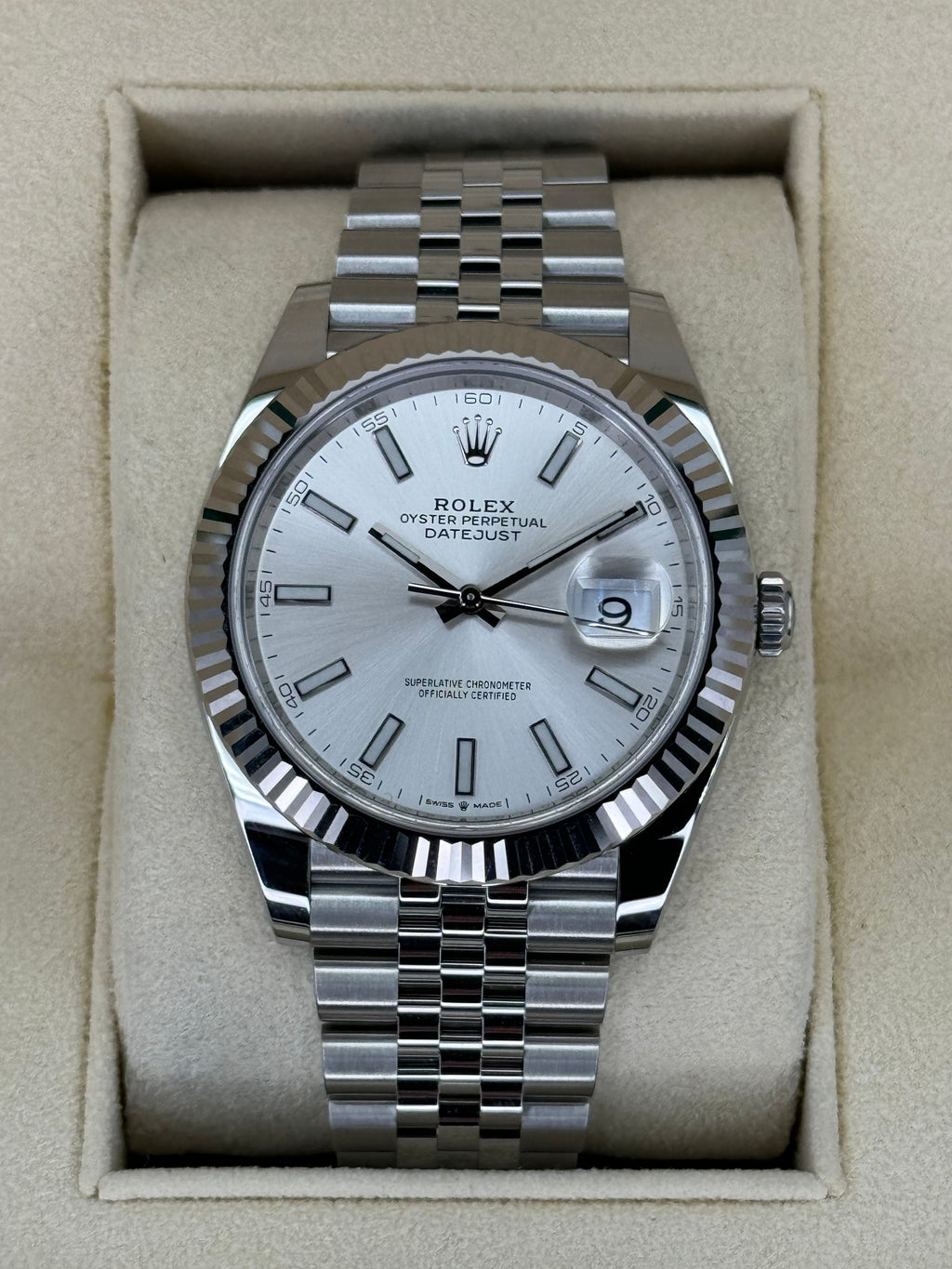 NEW 2023 Rolex Datejust 41mm 126334 Stainless Steel Jubilee Silver Dial