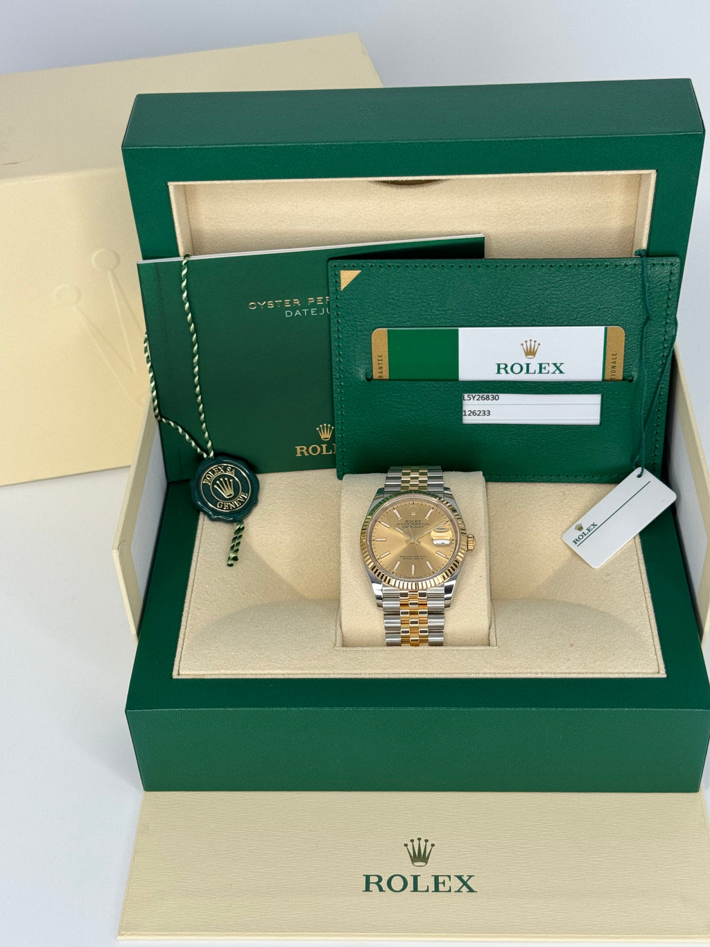 2019 Rolex Datejust 36mm 126233 Two-Tone Jubilee Champagne Dial