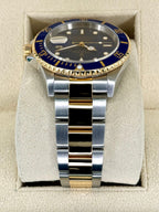 2003 Rolex Submariner "Bluesy" 40mm 16613 Two-Tone Blue Dial