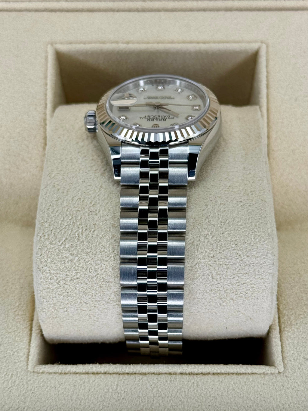 NEW 2025 Rolex Lady Datejust 28mm 279174 Jubilee MOP Diamond Dial