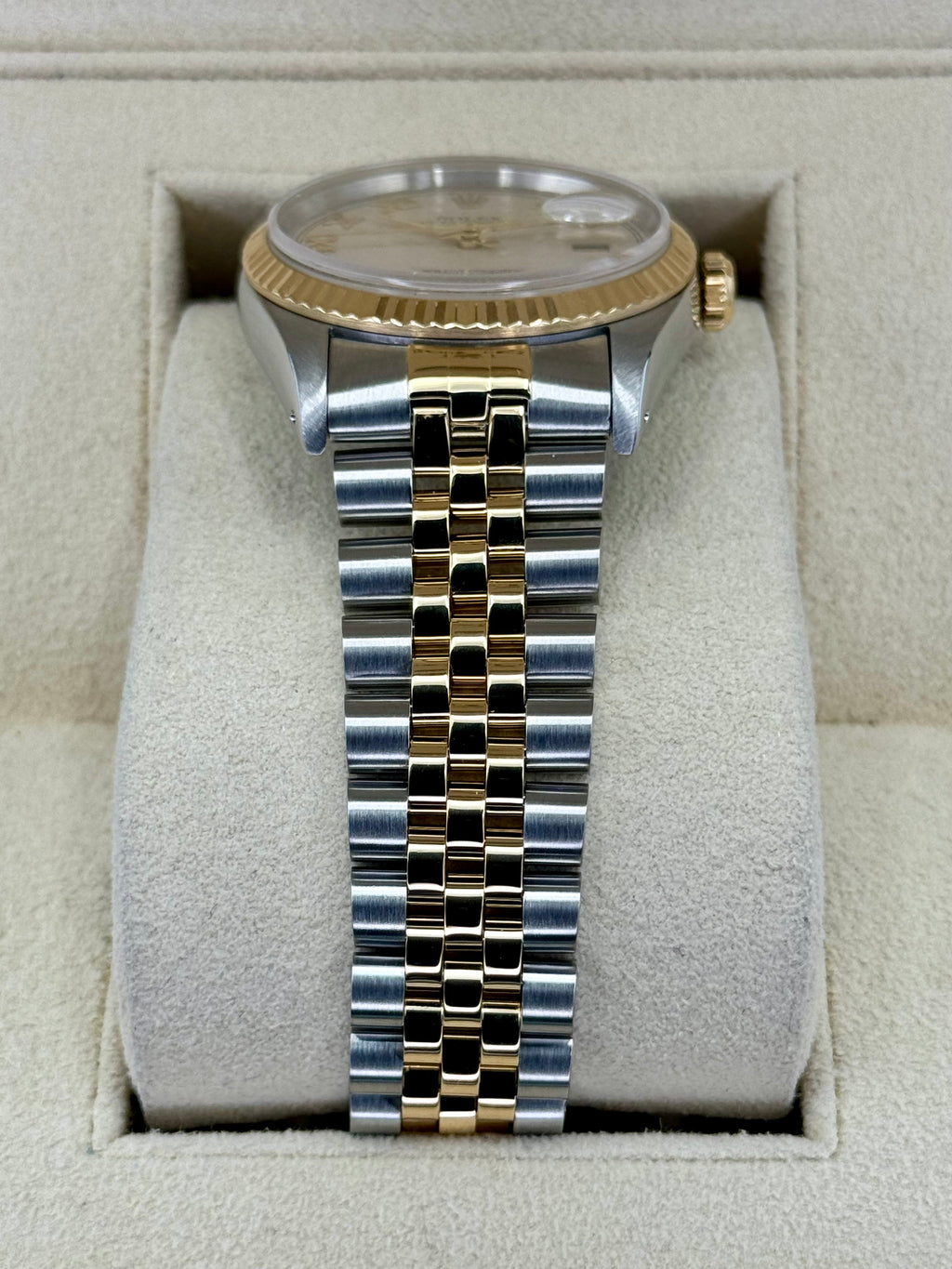 Rolex Datejust 36mm 16233 Two-Tone Jubilee Roman Numeral Pyramid Dial