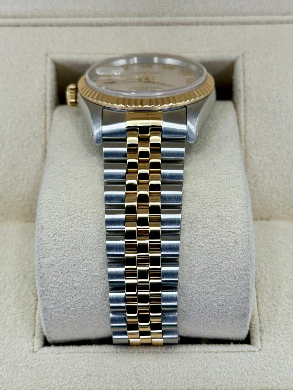 Rolex Datejust 36mm 16233 Two-Tone Jubilee Roman Numeral Pyramid Dial