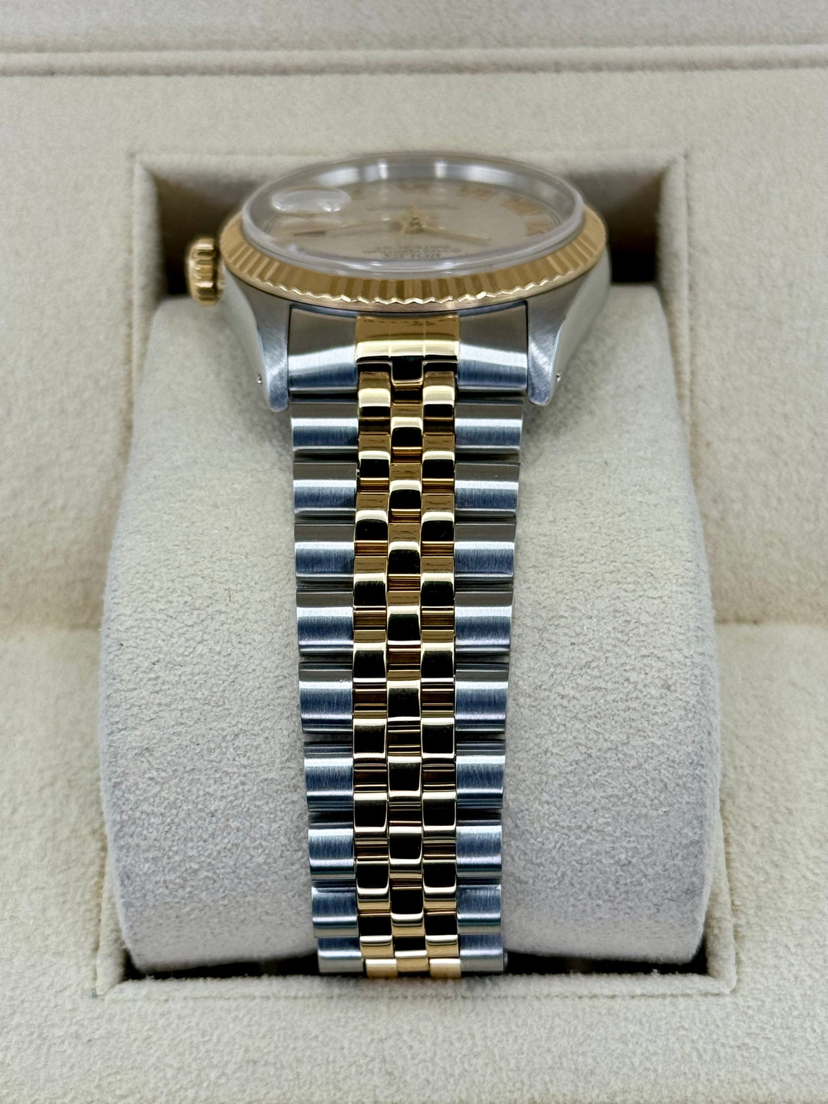 Rolex Datejust 36mm 16233 Two-Tone Jubilee Roman Numeral Pyramid Dial