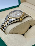 Rolex Datejust 36mm 16233 Two-Tone Jubilee Roman Numeral Pyramid Dial