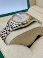 Rolex Datejust 36mm 16233 Two-Tone Jubilee Roman Numeral Pyramid Dial