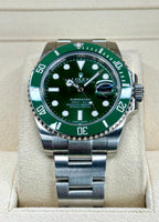 2015 Rolex Submariner "Hulk" 40mm 116610LV Green Dial