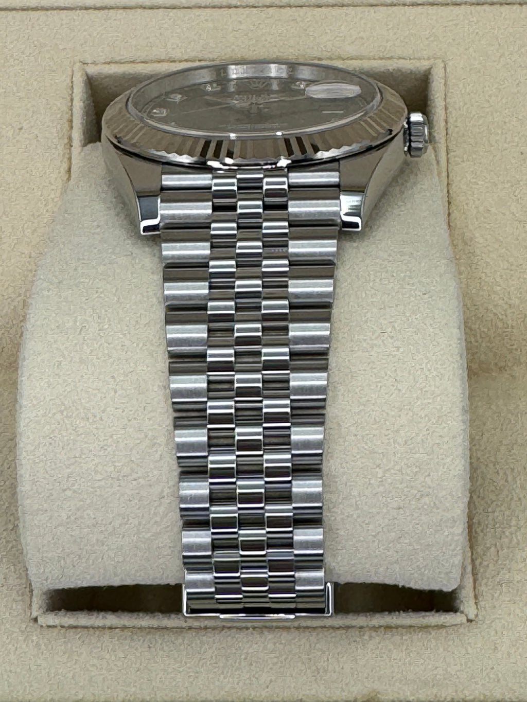 2023 Rolex Datejust 41mm 126334 Steel Jubilee Grey 10 Diamond Dial