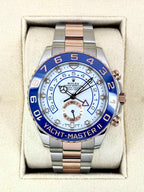 2020 Rolex Yacht-Master II 44mm 116681 Two-Tone White Dial