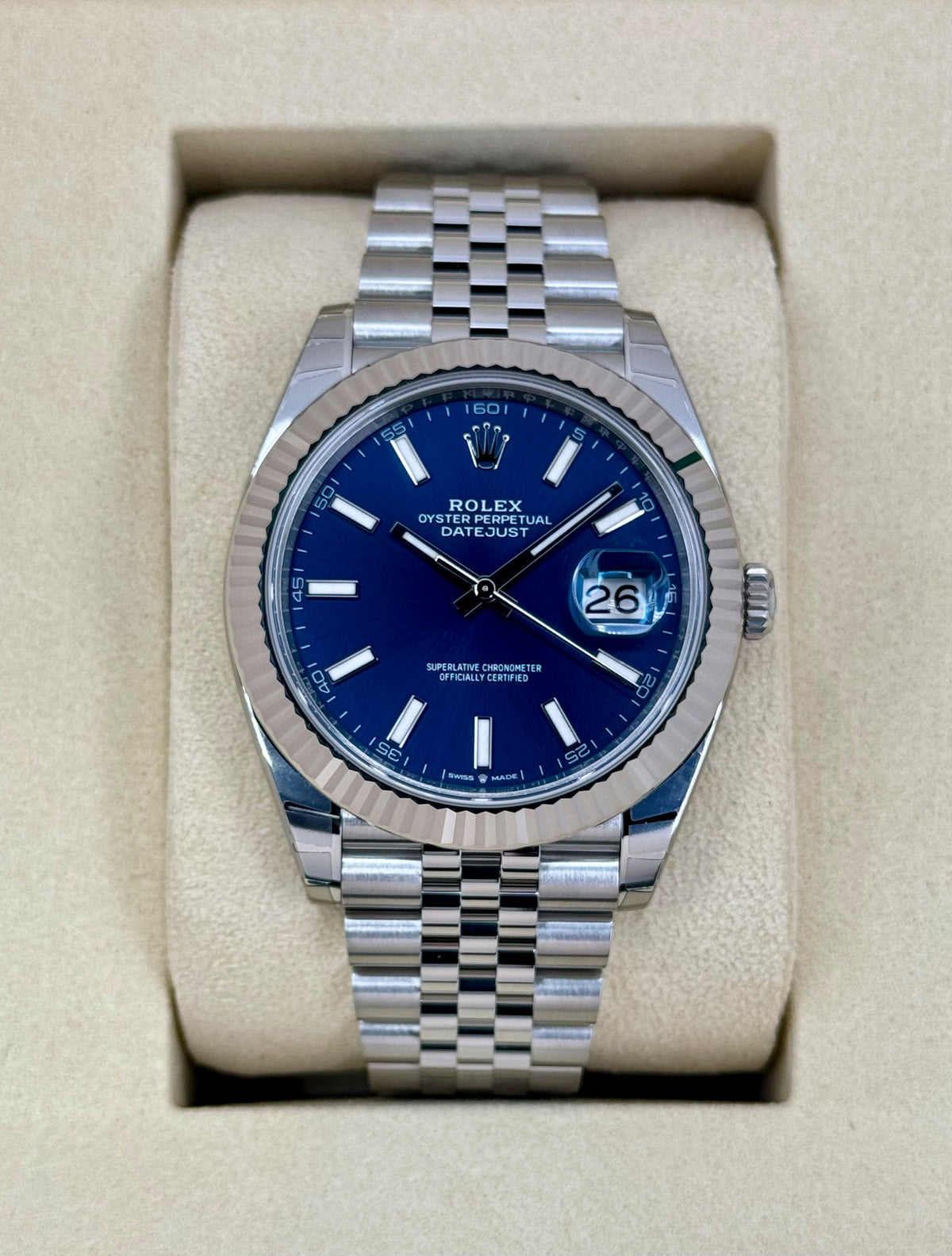 NEW 2025 Rolex Datejust 41mm 126334 Stainless Steel Jubilee Blue Dial
