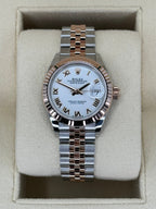 NEW 2023 Rolex Lady-Datejust 28mm 279171 Two-Tone Jubilee White Dial