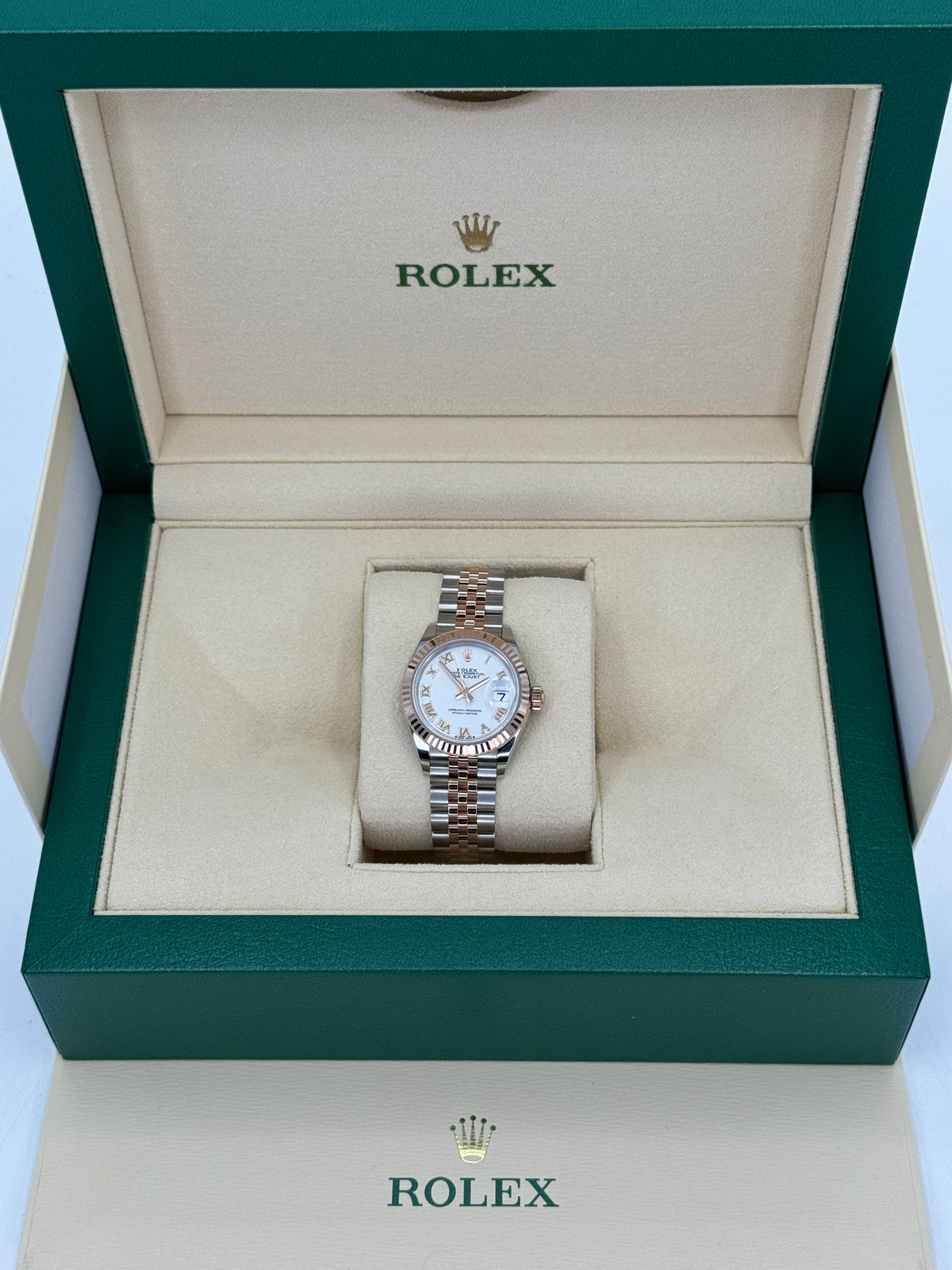 NEW 2023 Rolex Lady-Datejust 28mm 279171 Two-Tone Jubilee White Dial