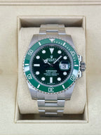 NEW OLD STOCK 2019 Rolex Submariner “Hulk” 40mm 116610LV Green Dial